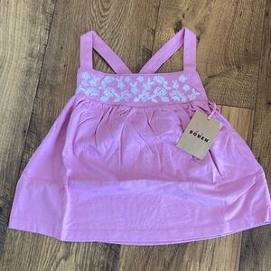 Mini Boden Embroidered Tank Top